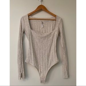 Free people long sleeve bodysuit
